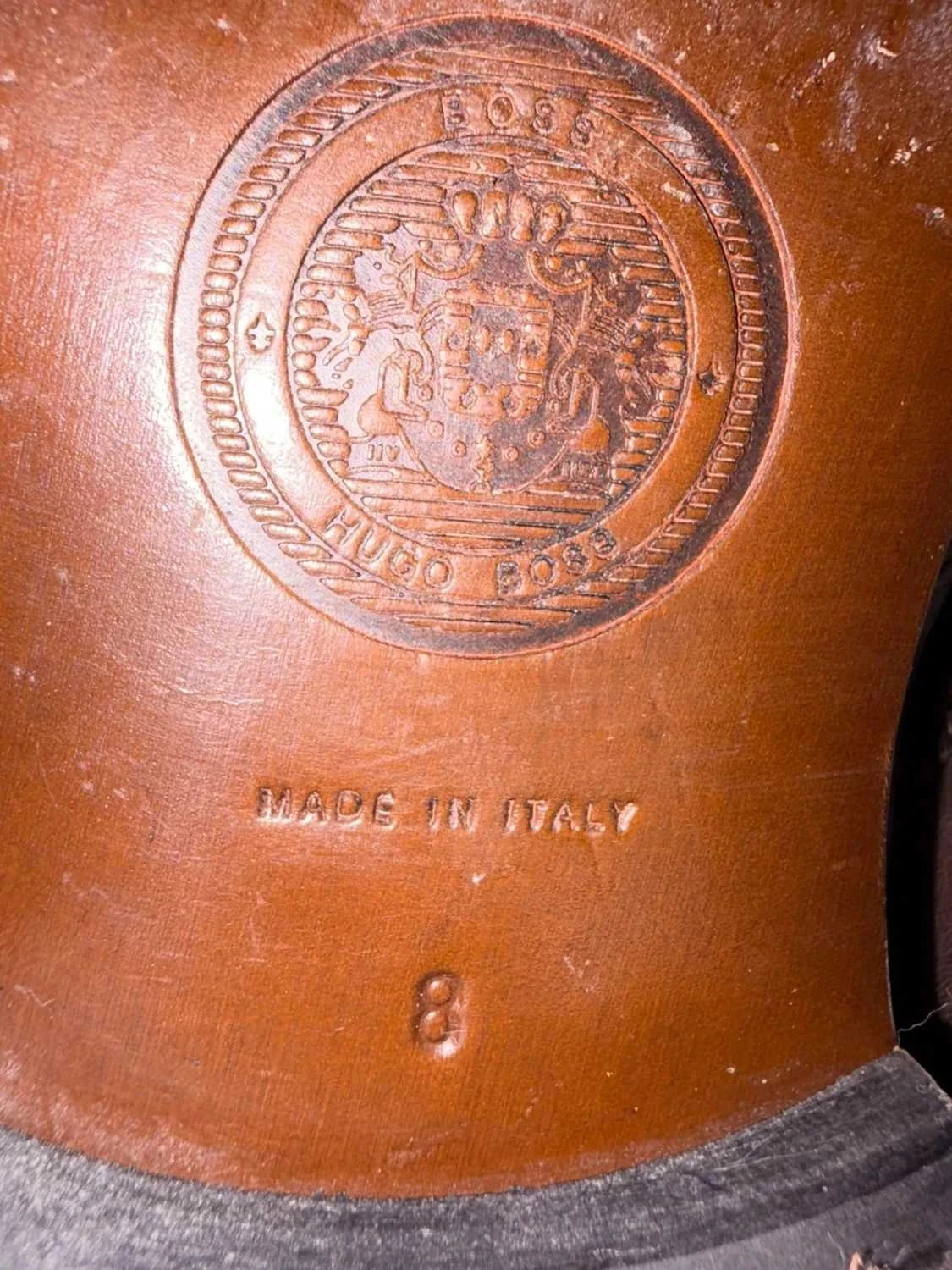 Mocasines de hombre Hugo Boss de cuero marrón con borlas, talla 42 con caja – photo 7